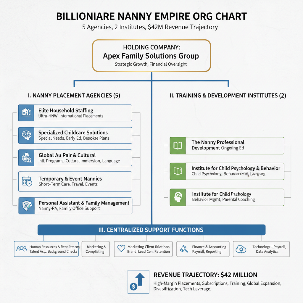 Billionaire nanny empire organizational chart