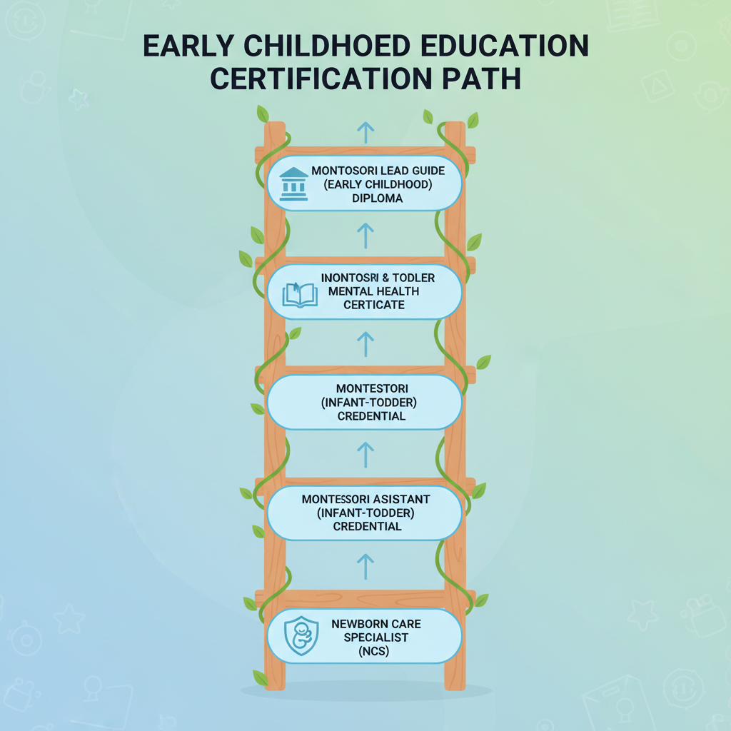 Certification ladder infographic