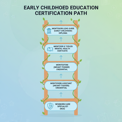 Certification ladder infographic