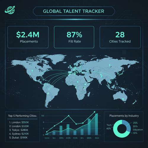 International agency dashboard tracking global placements