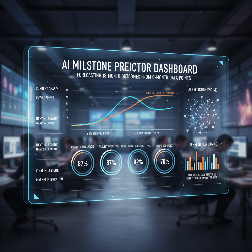 AI milestone predictor dashboard