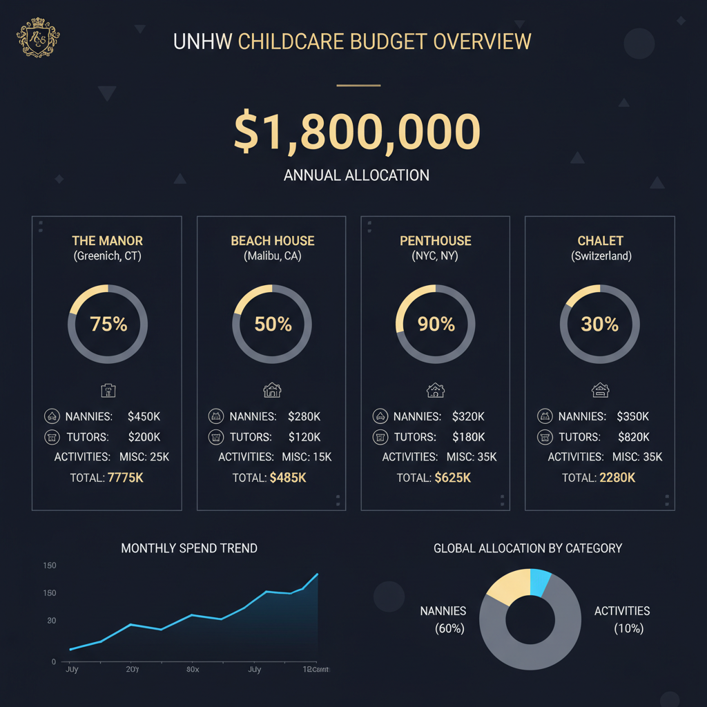 UHNW childcare budget dashboard